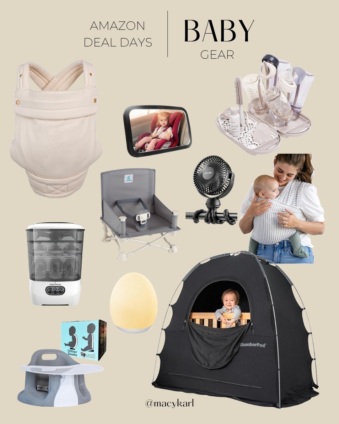 Amazon Prime Day Baby Gear. These are my favorite items for baby all on sale!

Mabe baby carrier is on sale! This is hands down the BEST baby carrier. It’s an antipoppe dupe. The Solly baby wrap is also a great option for newborns.

Baby travel bottle rack. This one is super compact

Baby car mirror, baby stroller fan, baby travel high chair, baby night light, postpartum night light, baby sit me up chair, baby brezza bottle sterilizer 

The slumber pod is the best travel item when you have a baby with! It completely blacks out the room. 

#LTKFindsUnder100 #LTKSaleAlert #LTKBaby