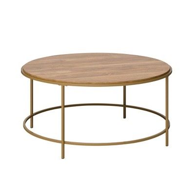 International Lux Round Coffee Table Sindoori Mango - Sauder | Target