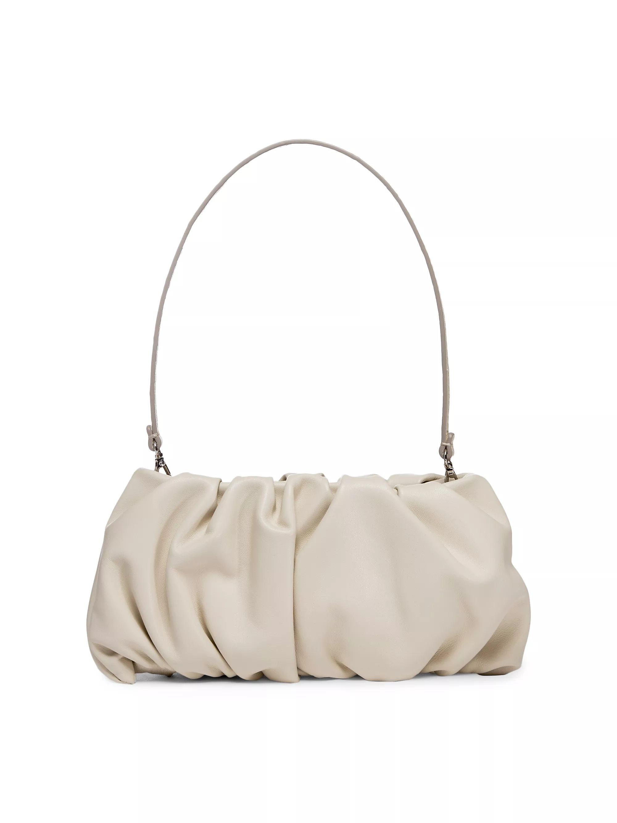 Bean Ruched Leather Shoulder Bag | Saks Fifth Avenue