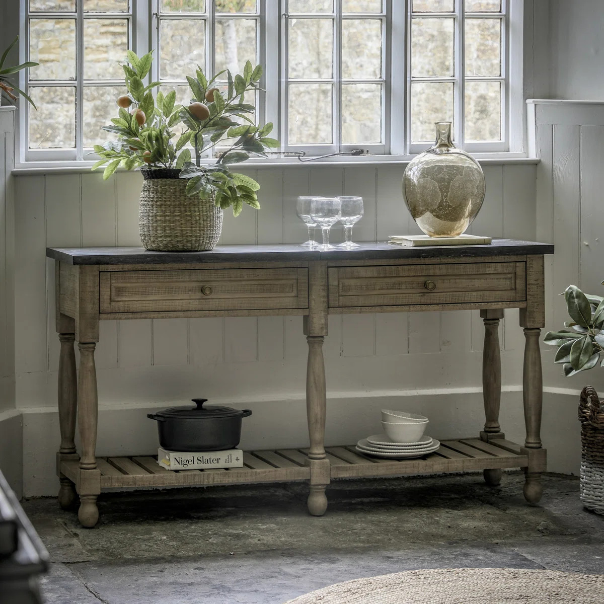 Williamsen 165cm Marble Top Console Table | Wayfair UK