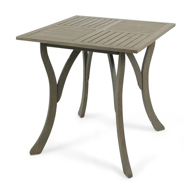 Baia Outdoor Acacia Wood Square Dining Table, Grey | Walmart (US)