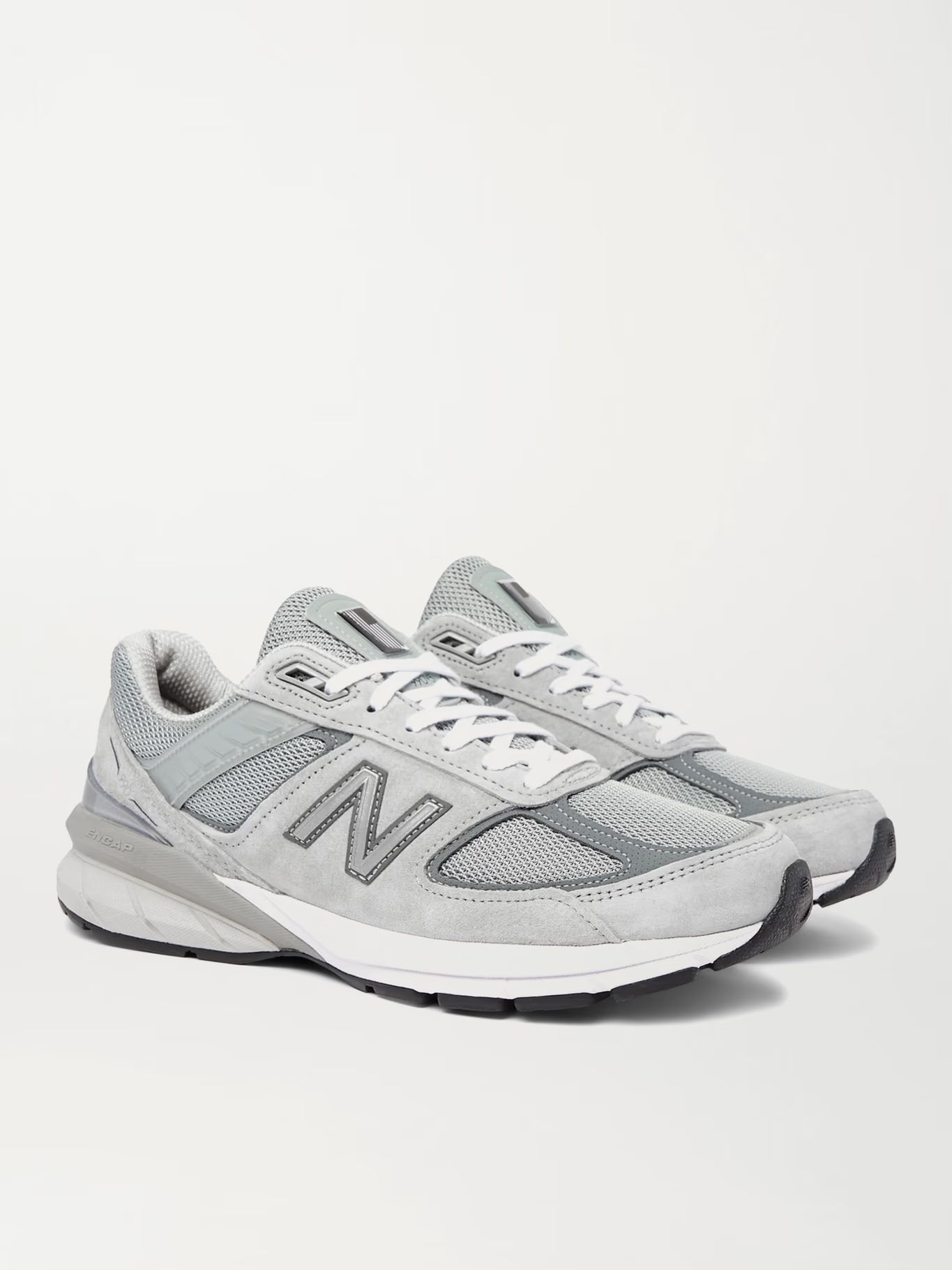 Gray M990v5 Suede and Mesh Sneakers | NEW BALANCE | MR PORTER | Mr Porter (UK)