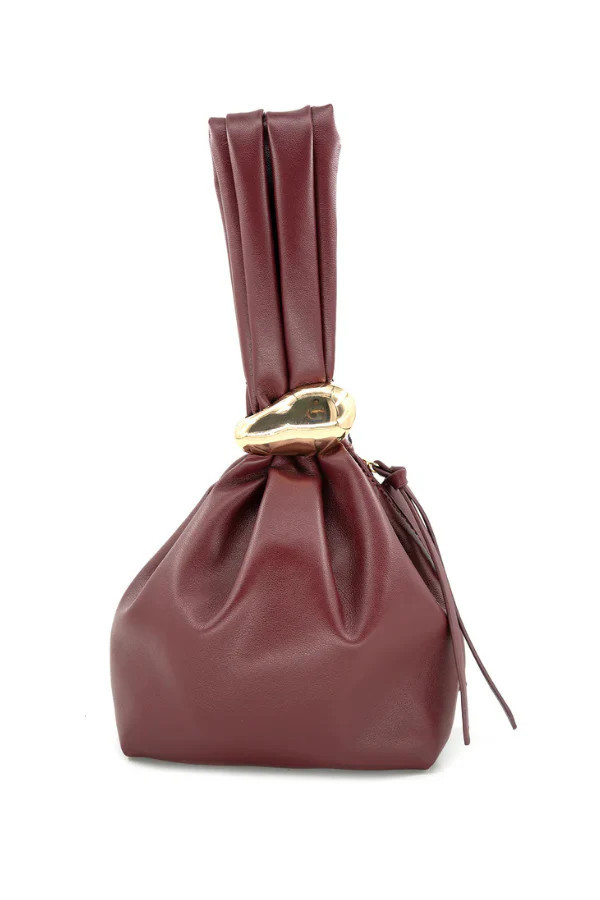 Ollie Burgundy Wristlet Clutch Burgundy | The Willow Tree