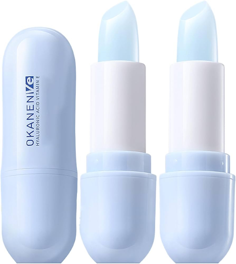 2 Pack Hyaluronic Acid Lip Balm - Refreshing Soothing Eliminate Lip Lines Lip Balm, Hydrates, Sof... | Amazon (US)
