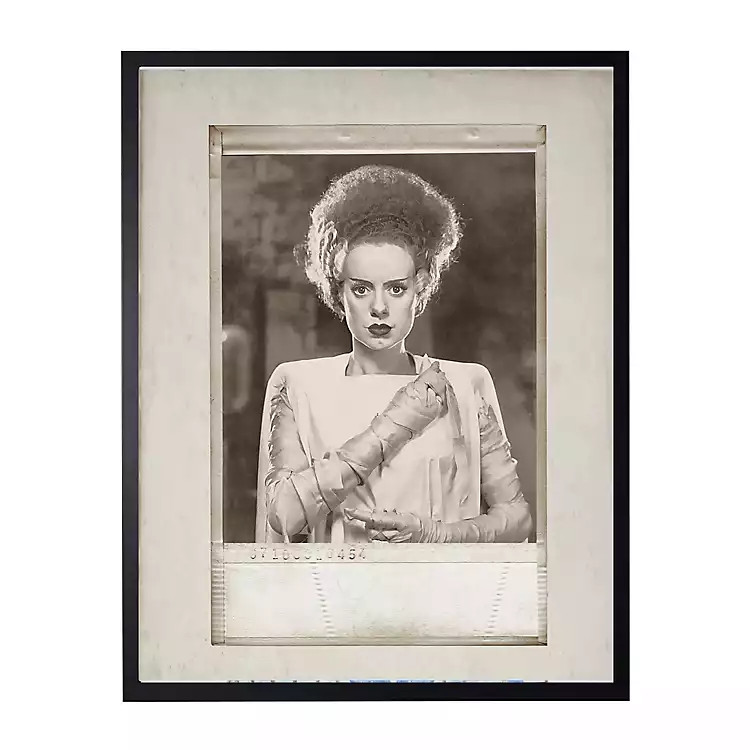 Vintage Frankenstein Wife Halloween Wall Plaque | Kirkland's Home