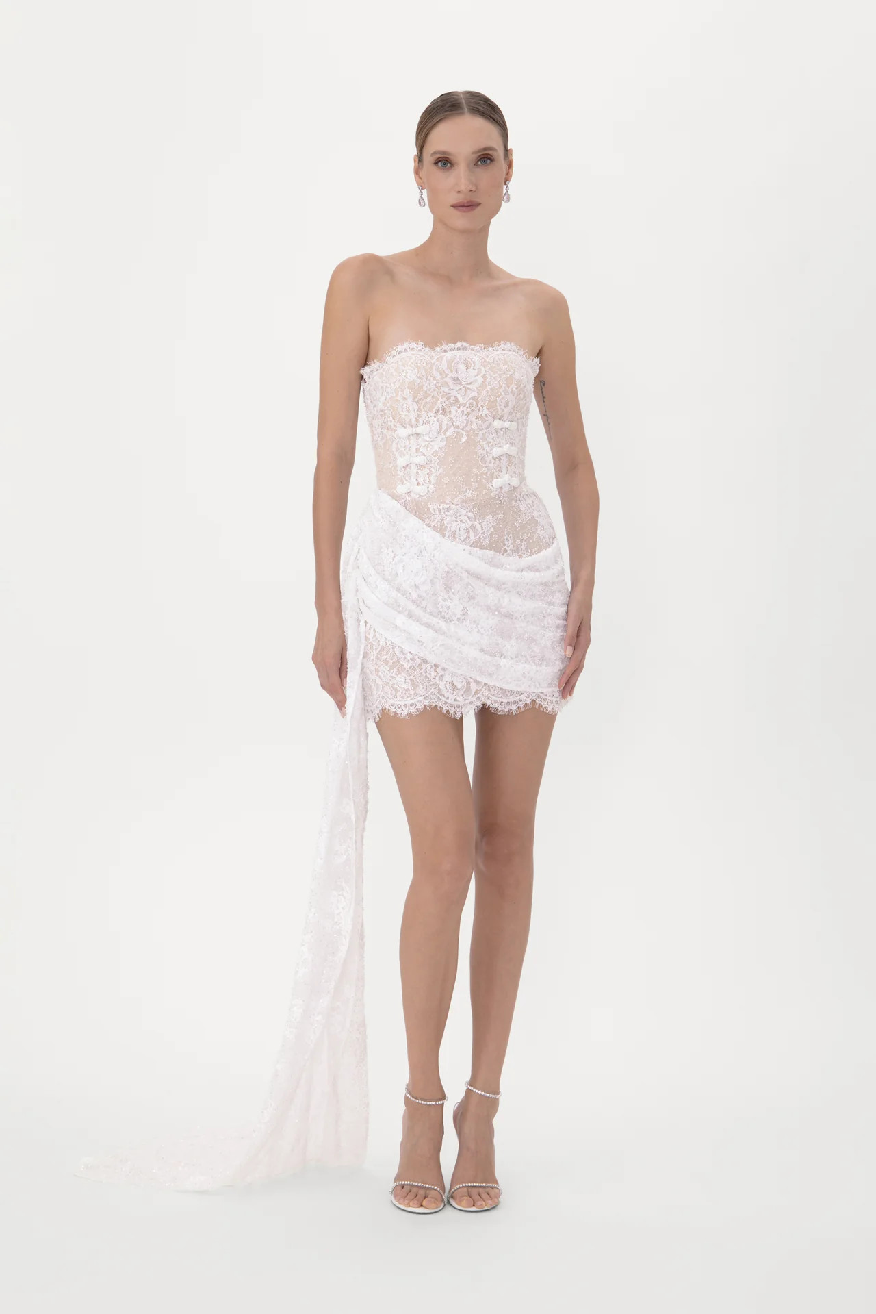Amelita Lace Mini Dress | Sau Lee