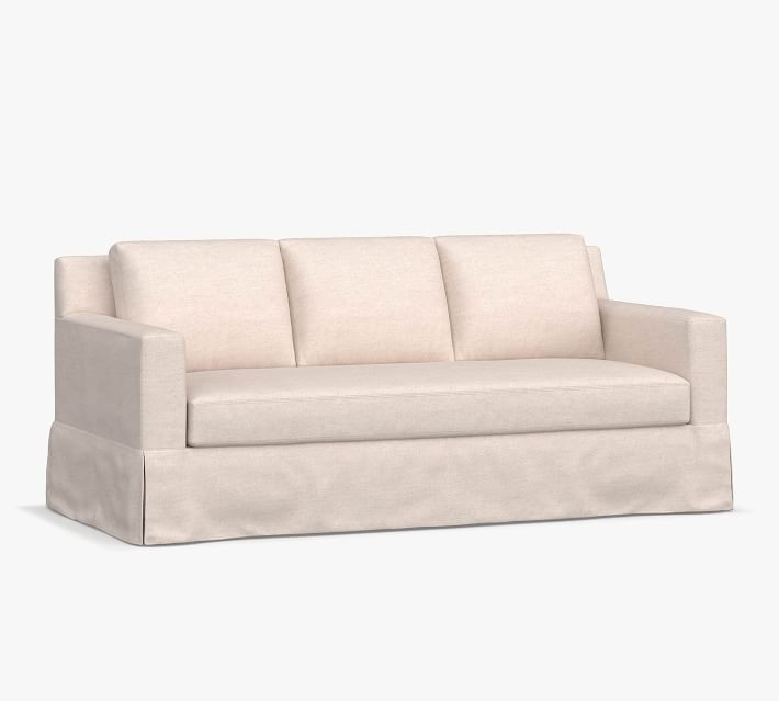 York Square Arm Slipcovered Sofa | Pottery Barn (US)