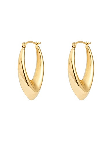 8 By YOOX GOLDEN DROP HOOPS
 | Orecchini Oro Donna | YOOX | YOOX IT