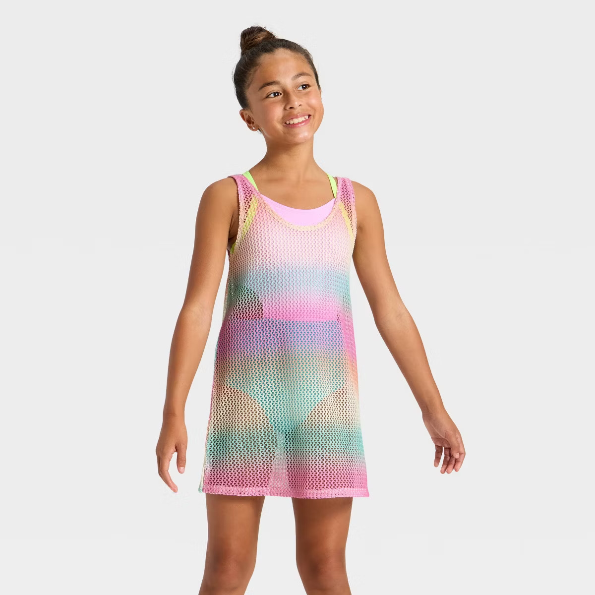 Girls' Sunrise Skies Crochet Swimsuit Cover-Up - Cat & Jack™ | Target