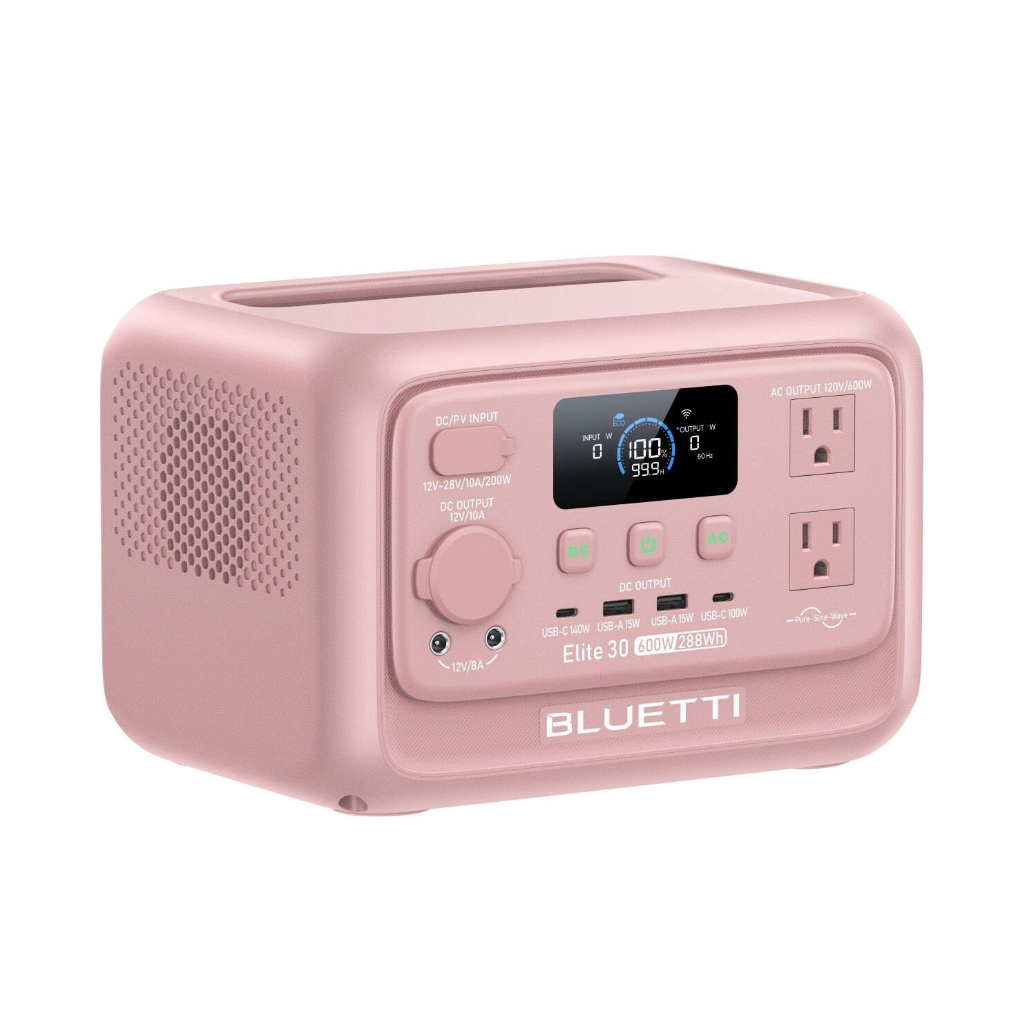 BLUETTI Elite 600 -Watts Portable Power Station in Pink | EL30V2-PK-LWSUS | Lowe's