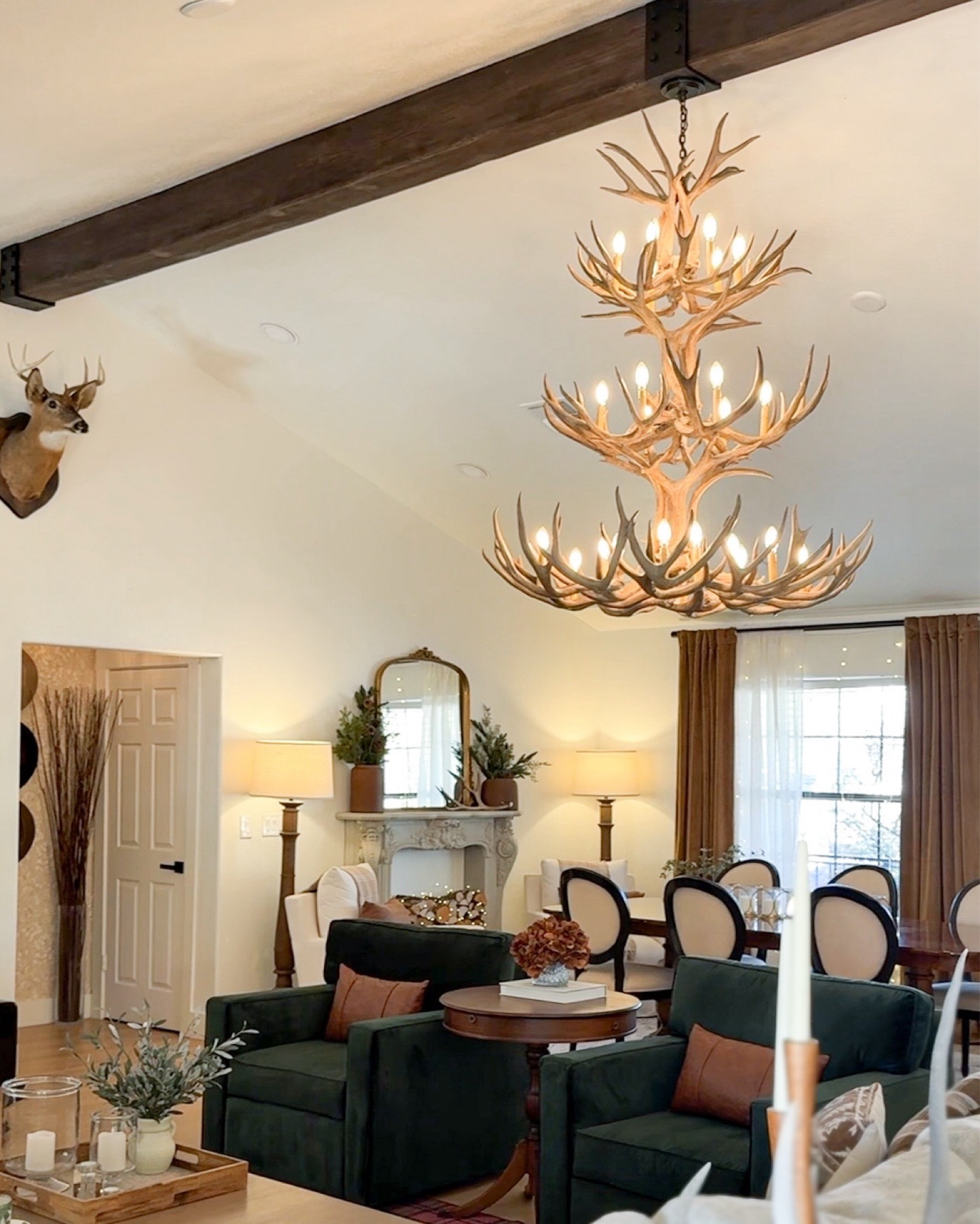 Rustic living room 

#LTKSeasonal #LTKHome #LTKWatchNow