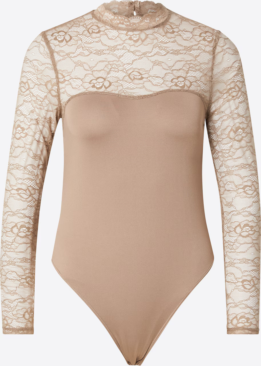 ONLY Shirt body 'ONLSIA' in Donkerbeige | ABOUT YOU | ABOUT YOU NL