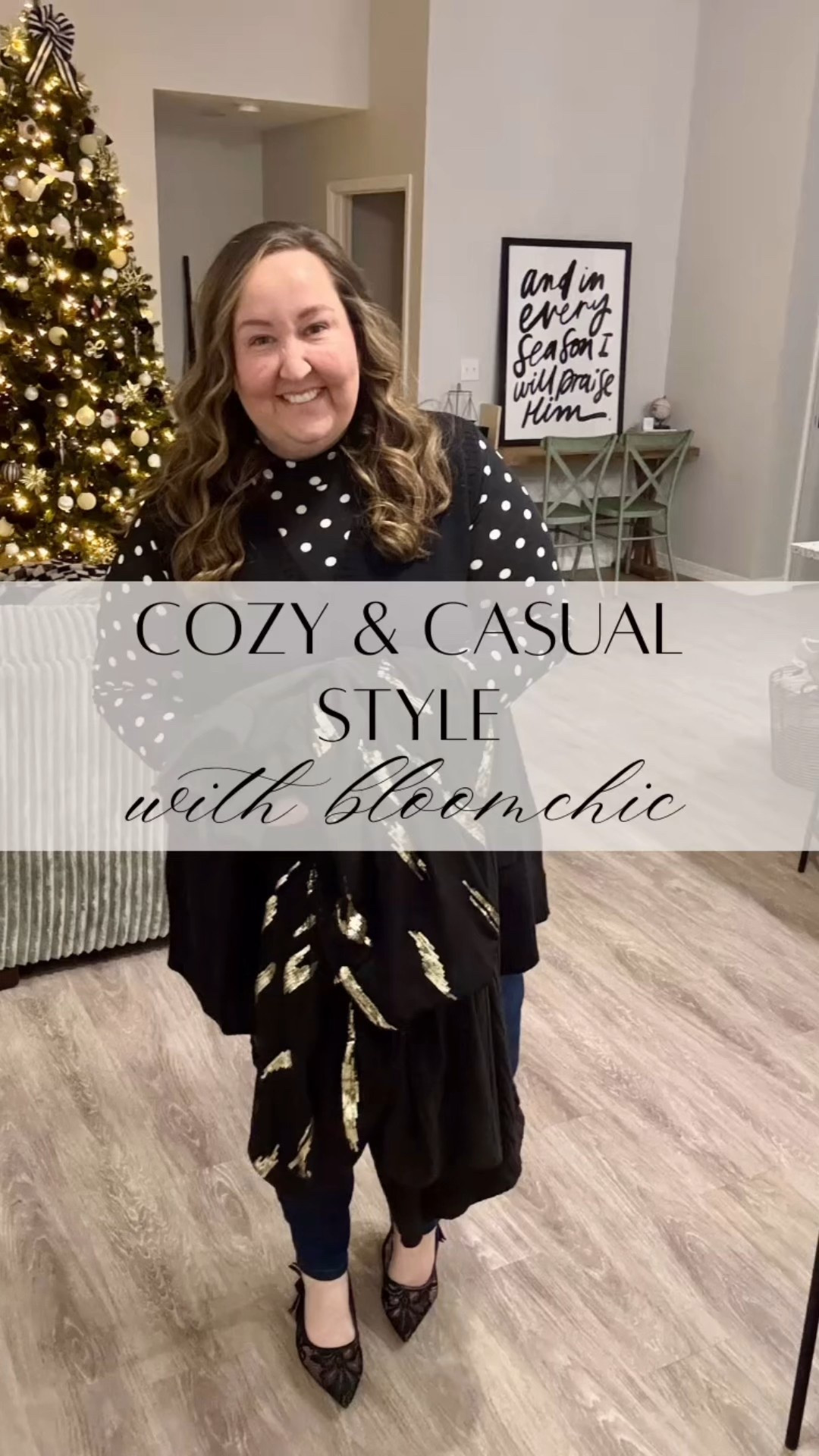 How I stay cozy & casual this winter season with @bloomchic: my go-to party dress. I've never met a little black dress I didn't love. The gold sequins on this just screams "party dress" to me. Or even wear it to a nice dinner out with your friends.  Use code "BLOOMCHICKOL" for 15% off! #ad #bloomchic #rebekahelizstyle

#LTKPlusSize #LTKHoliday #LTKootd