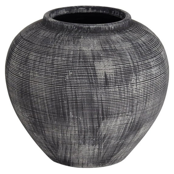 McGinn 9" Wide Rough Antique Black Decorative Vase - CintBllTer | Walmart (US)