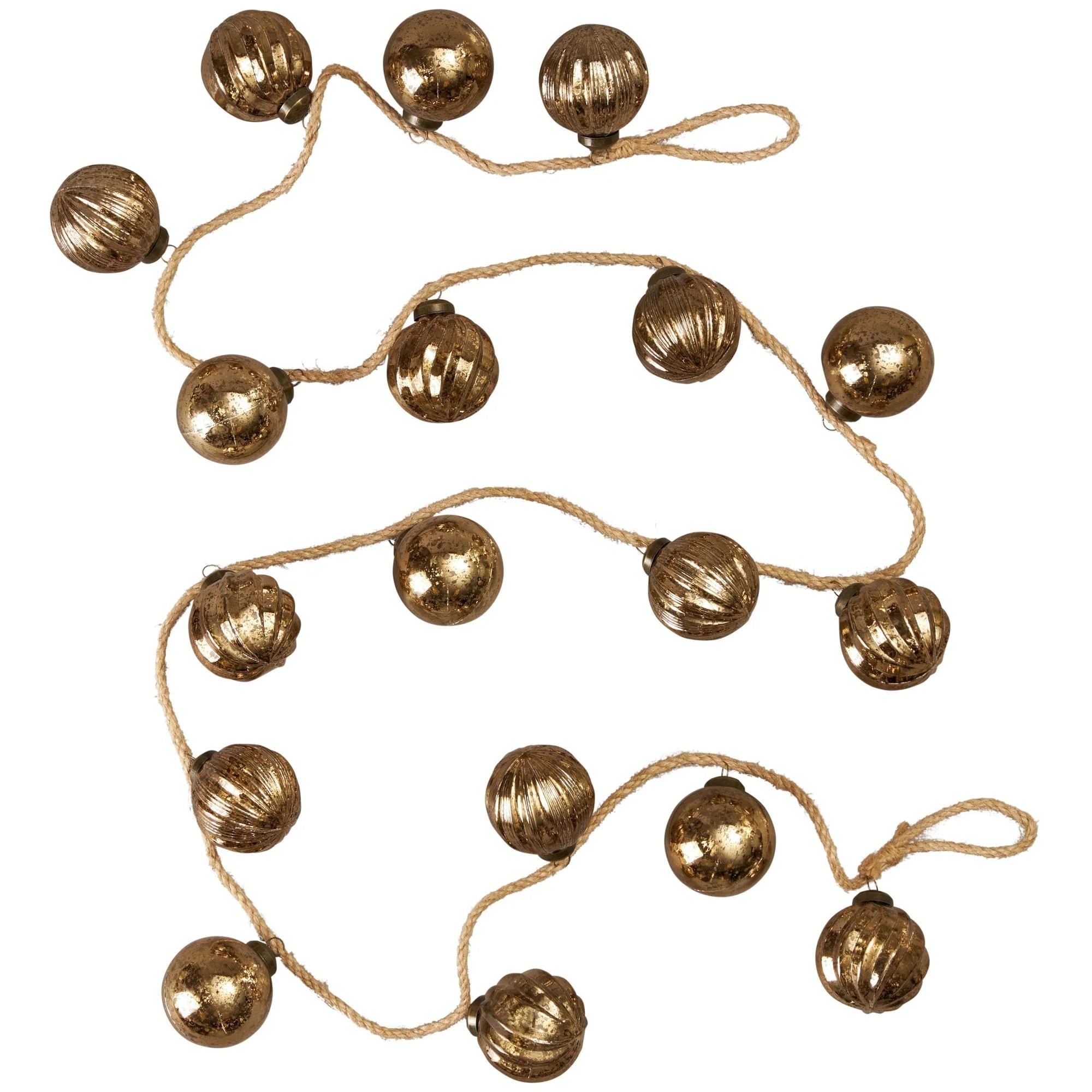 My Texas Home Christmas Gold Shatterproof Ornament Garland, 72 in | Walmart (US)