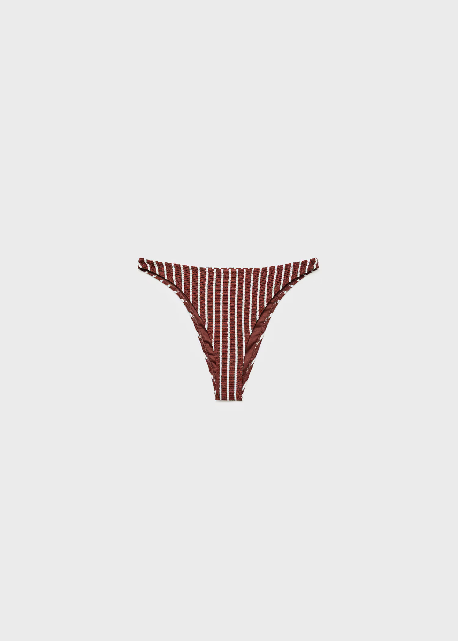Striped ribbed bikini bottoms - Women | MANGO United Kingdom | MANGO (UK)