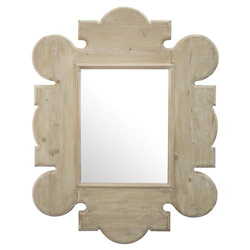 Perouges French Country Gothic Rustic Fir Mirror | Kathy Kuo Home