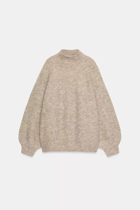 WIDE SLEEVE KNIT JUMPER | Zara US