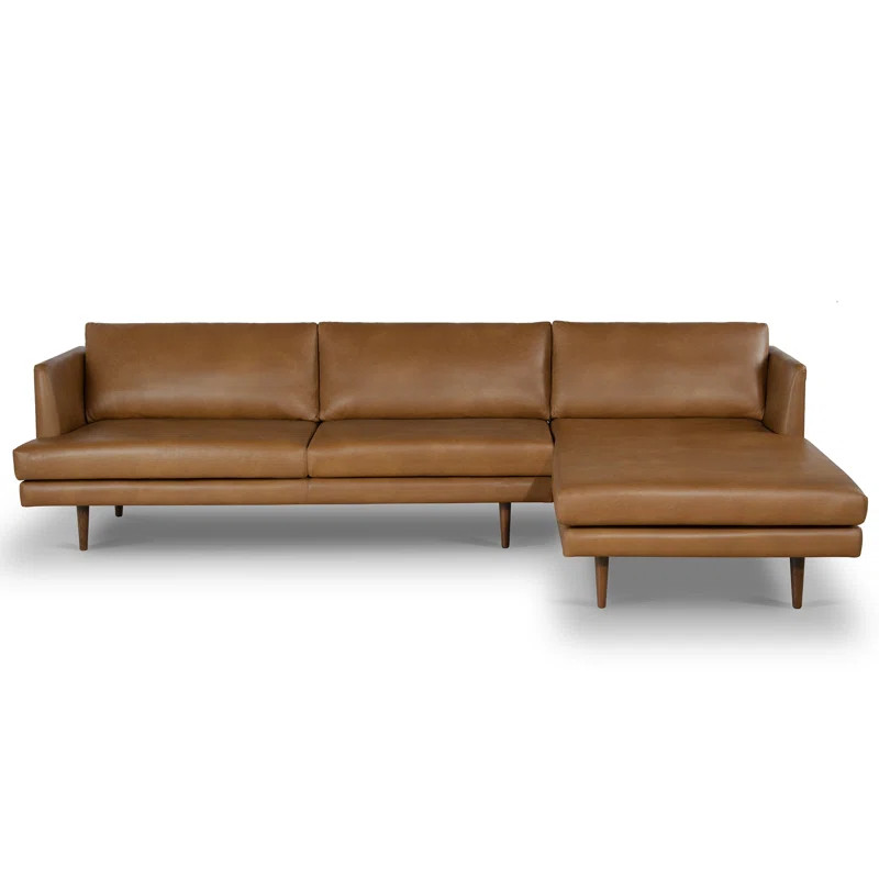 Miller Genuine Leather 2 - Piece Sectional | Wayfair North America