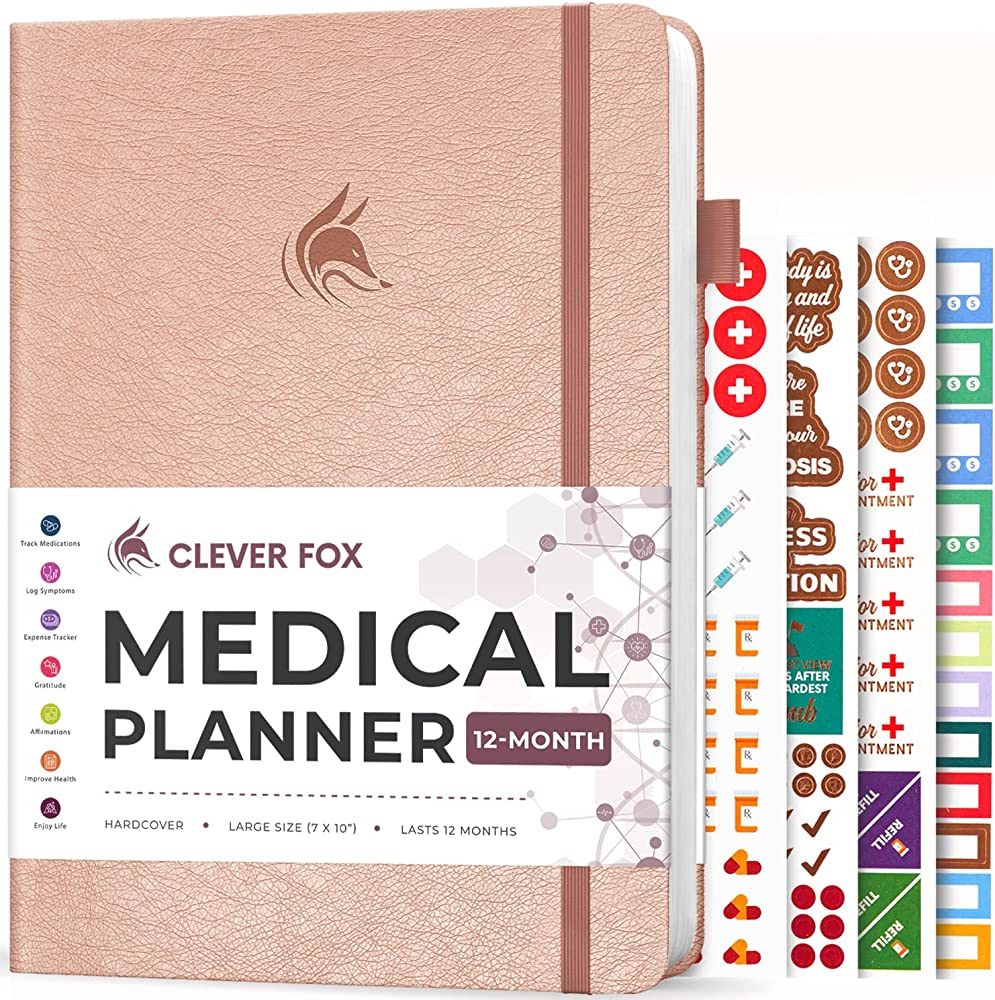 Clever Fox Medical Planner 12-Month – Personal Medical Notebook, Medical Journal, Medication Tr... | Amazon (US)