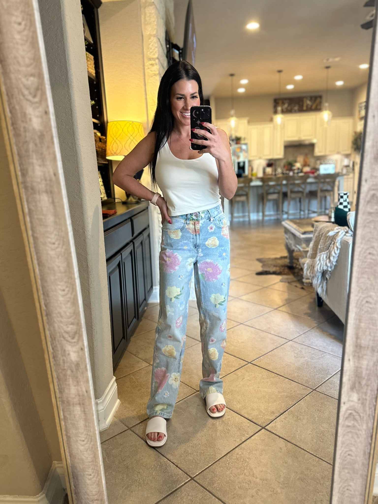 Flower jeans, floral jeans, target, target jeans, dad jeans, spring jeans, spring break find 

#LTKunder50 #LTKFind #LTKstyletip