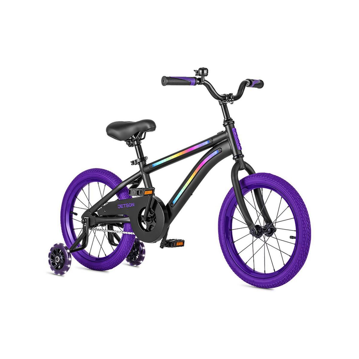 Jetson Light Rider 16" Kids'  Light Up Bike - Black/Purple | Target