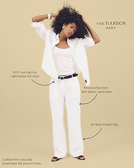 Harbor pant in linen | J. Crew US