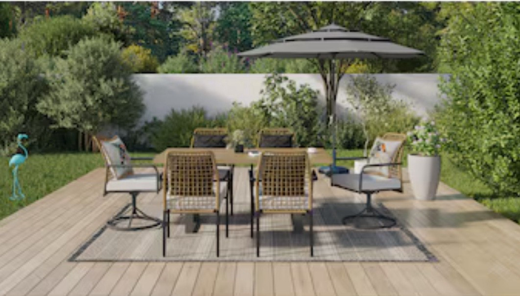 Origin 21 Clairmont 7 piece Patio Set with cream cushions

#LTKParties #LTKHome #LTKSaleAlert