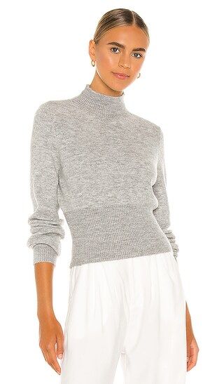 Missie Mock Neck in Heather Grey | Revolve Clothing (Global)