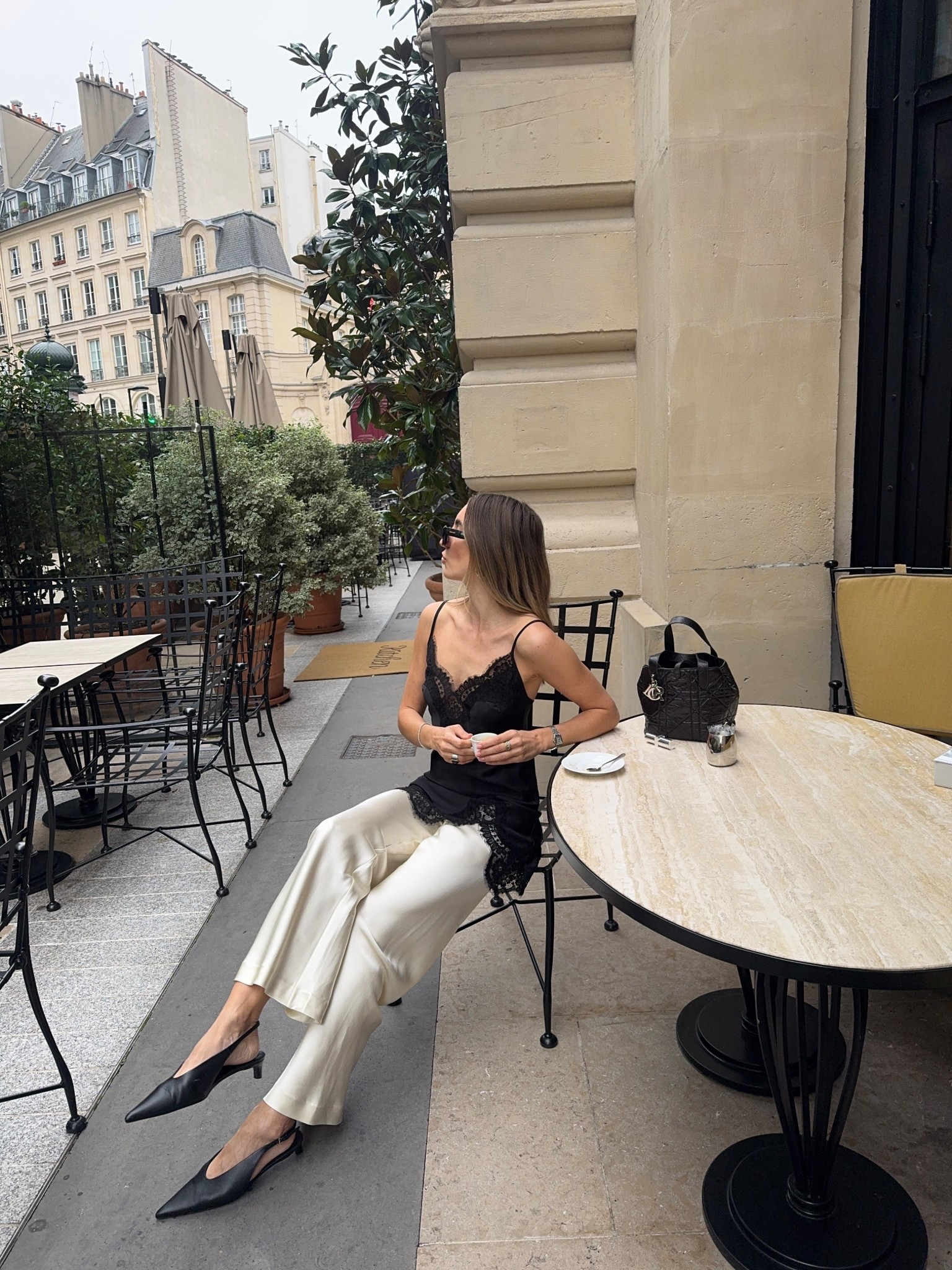 Today’s Paris outfit; styling lace with silk, wearing a size 6 in both the top and pants! 

#LTKstyletip #LTKaustralia #LTKFashionMonth