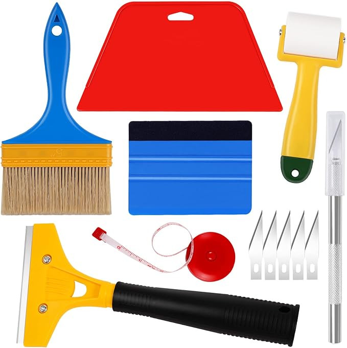 WRAPXPERT Wallpaper tools,Wallpaper Smoothing Tool Kit for Peel and Stick,Hanging Tool Kits with ... | Amazon (US)