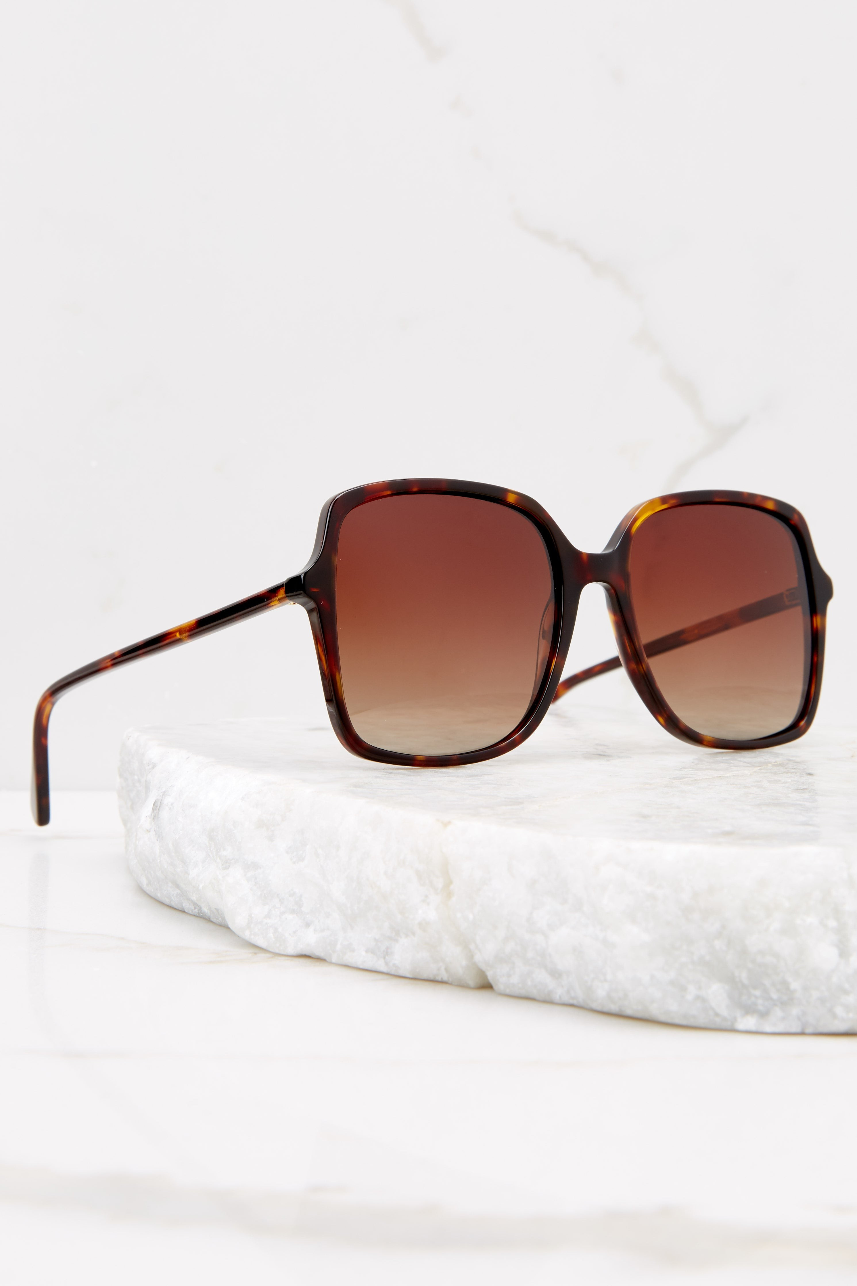 Hutton Havana Brown Sunglasses | Red Dress 
