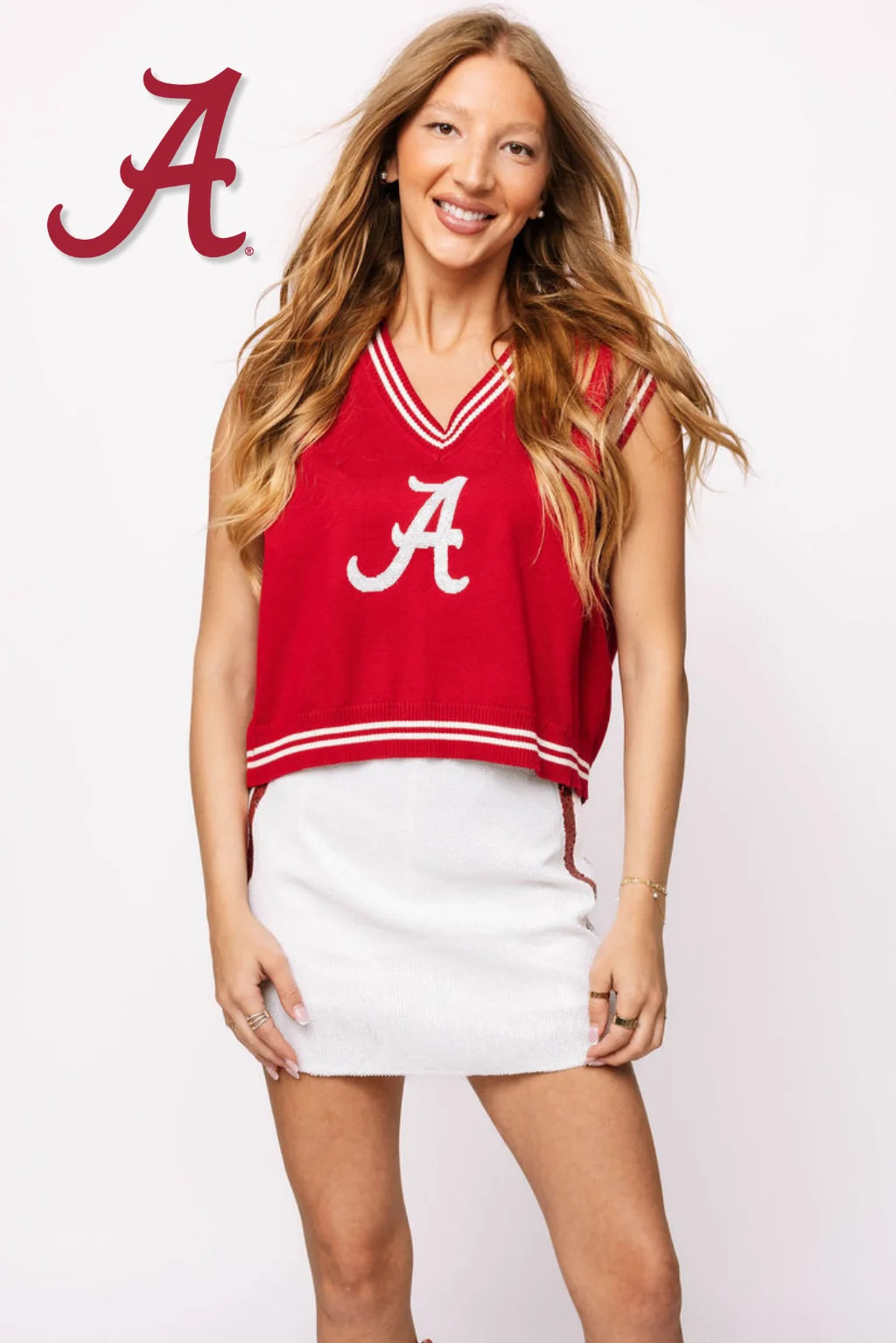 Licensed Alabama Small Mascot Sweater Vest | Queen of Sparkles