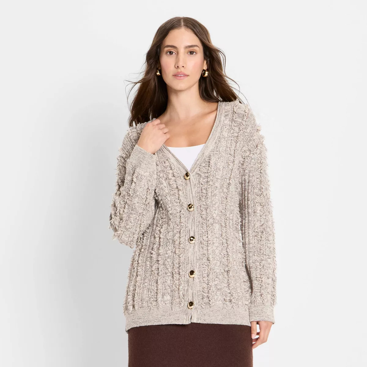 Women's Relaxed Cardigan - Future Collective | Target