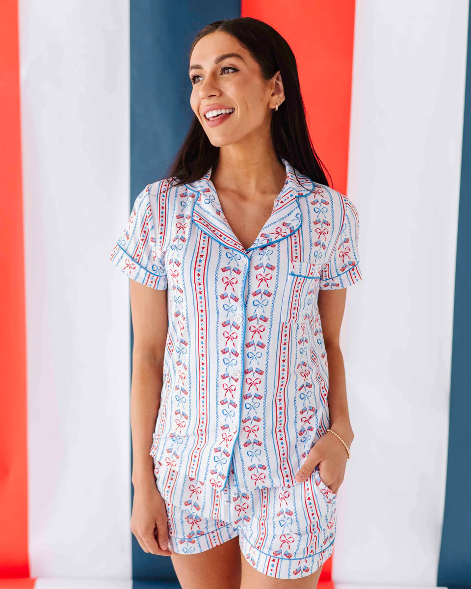 Liberty & Bows for All Women's Collar Shirt & Shorts Set | Bums & Roses