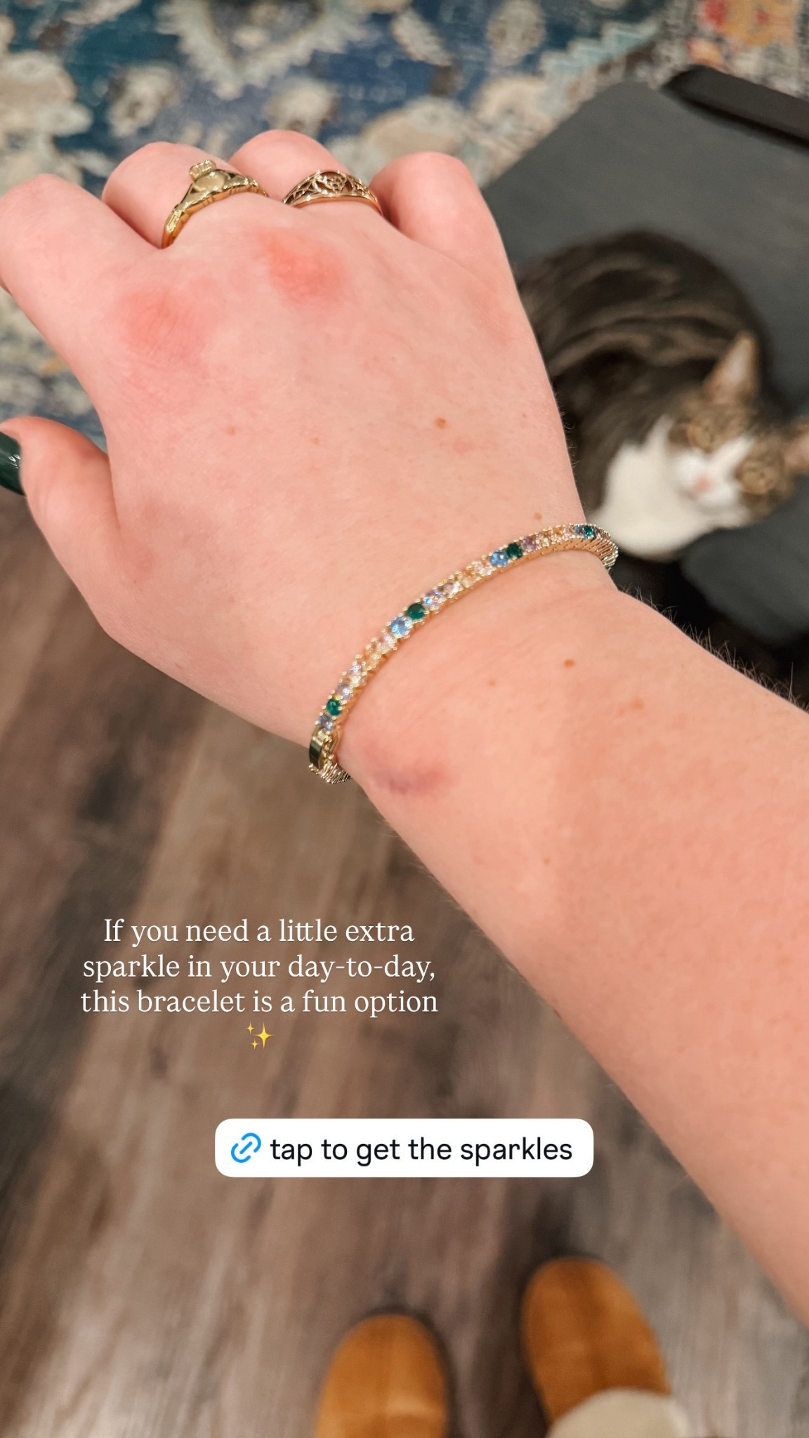 If you need a little extra sparkle in your day-to-day, this bracelet is a fun option ✨ I love the colorful stones and the price is totally reasonable 🎉

#LTKMidsize #LTKstorytime #LTKdayinmylife