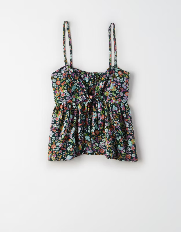AE Studio Tie Front Cami | American Eagle Outfitters (US & CA)