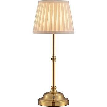 KDG Portables Cordless Table Lamp, Fabric Shade Desk Lamp, 5000mAh Rechargeable Battery Powered L... | Amazon (US)