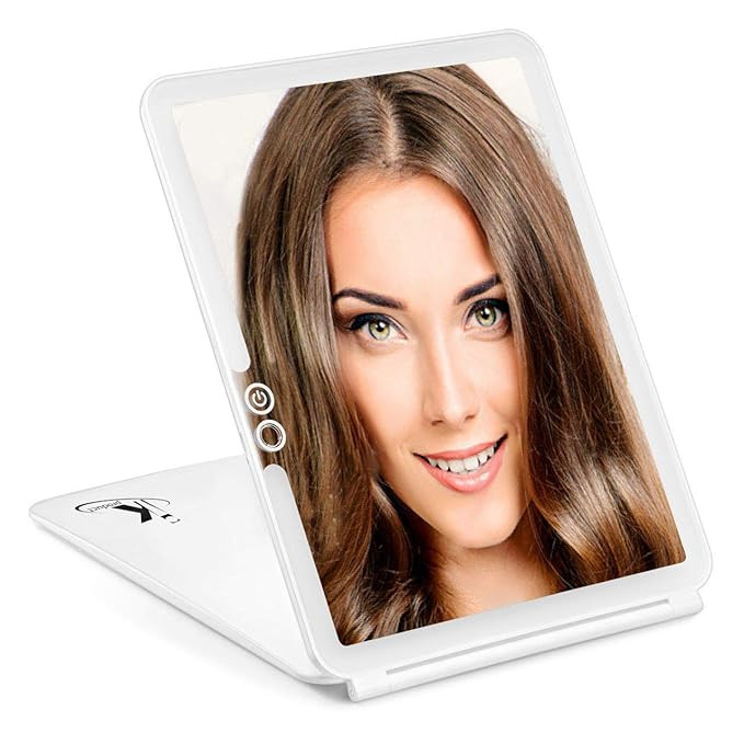 Makeup Mirror, Vanity Mirror, LED Vanity Mirror, 3 Color Light Portable Mirror, Travel Vanity Mir... | Amazon (US)