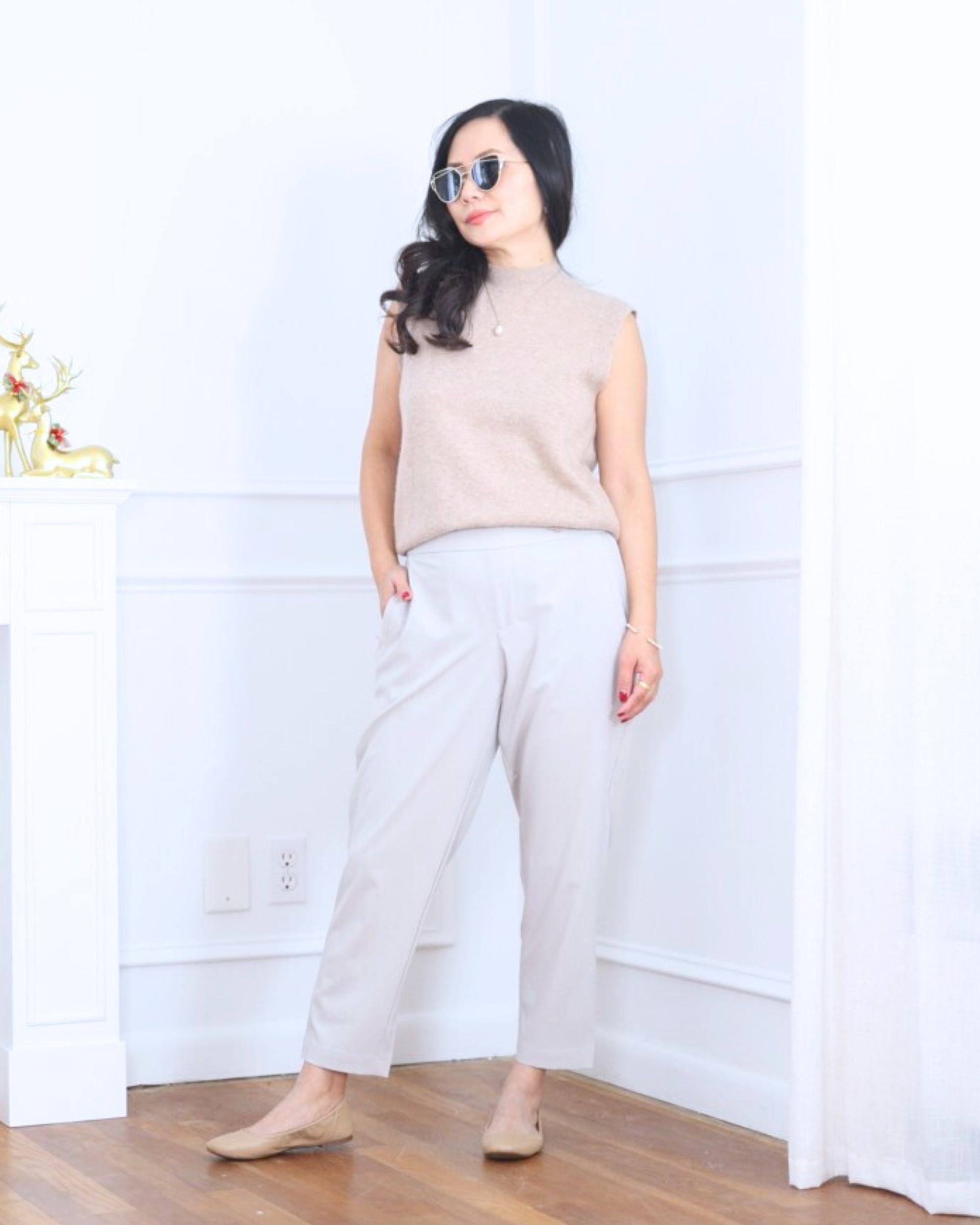 Clean, simple, and quietly polished — this mock neck sweater vest from Quince paired with Loft pants and easy ballet flats from Amazon is the kind of outfit that feels comfortable but still looks thoughtfully put together. I’m 5’2, wearing size XS.

#LTKPetite #LTKootd #LTKOver40