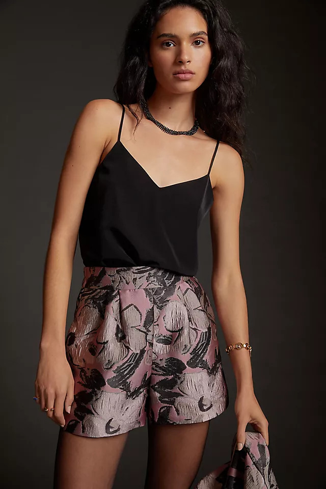 Textured Metallic Shorts | Anthropologie (US)