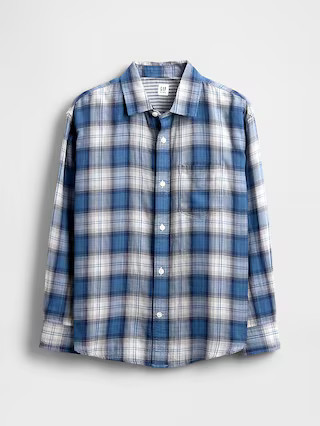 Kids Relaxed Plaid Shirt | Gap (US)