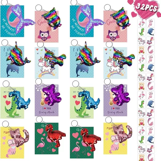 Valentines Day Gifts for Kids - 30 Pack Love Bug Card Bulk 6 Different Bugs  Toy - Funny Greeting Valentine Exchange Cards for Boys Girls School Class