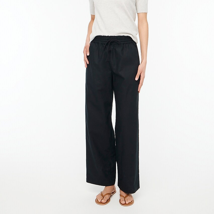 Linen-cotton wide-leg paper-bag pant | J.Crew Factory