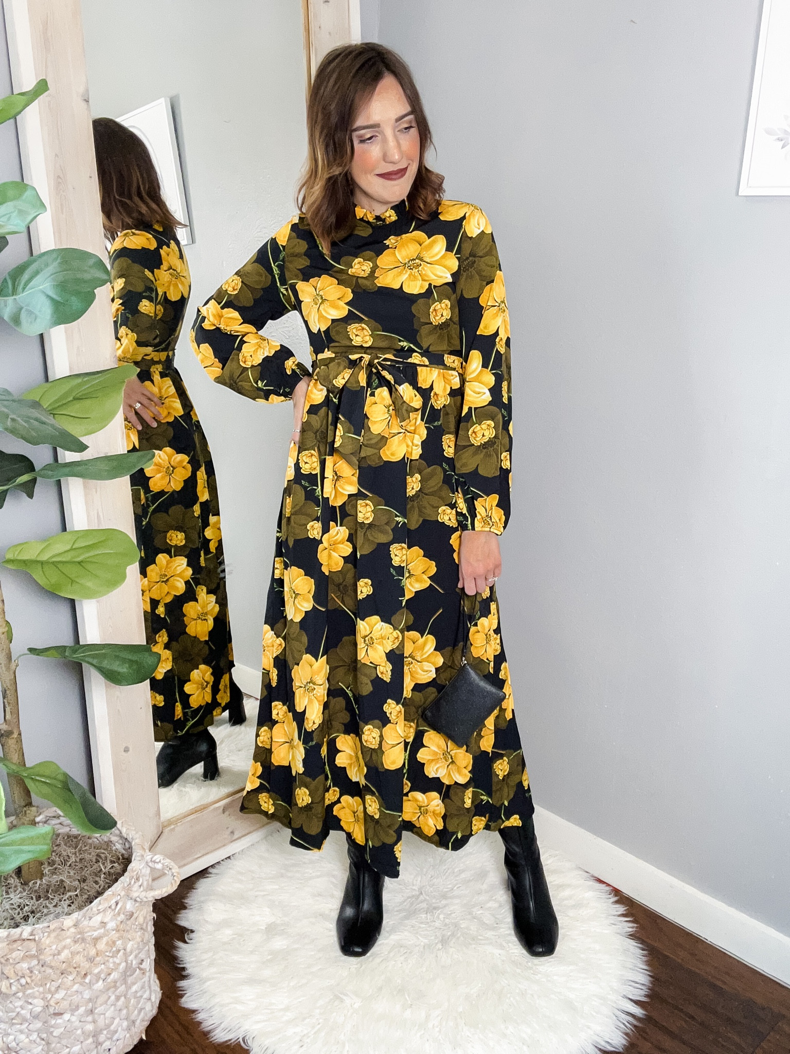 Shein dress / yellow and black floral dress / maxi dress / long sleeve dress (TTS)
Target booties / black boots (TTS)
Skirt slip from Amazon prime (TTS)

#LTKwedding #LTKsalealert #LTKunder50
