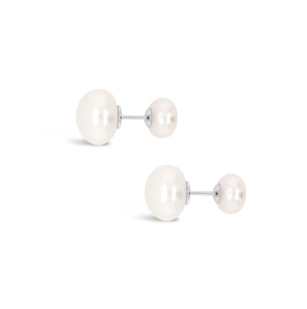 Duo Power Pearl Stud Earrings | Olivia & Pearl