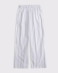 Poplin Wide Leg Pull-On Pant | Abercrombie & Fitch (US)