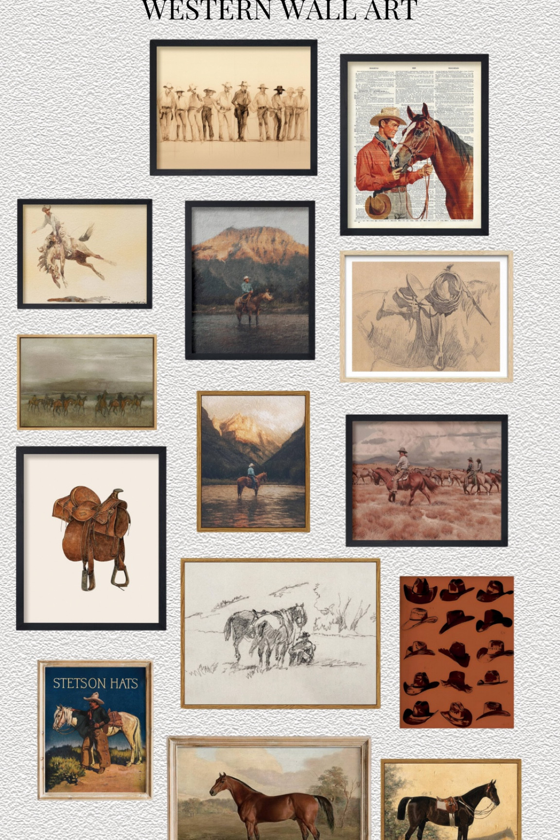 Western inspired wall art! Loving all of these for a gallery wall

#LTKFindsUnder50 #LTKHome #LTKFindsUnder100