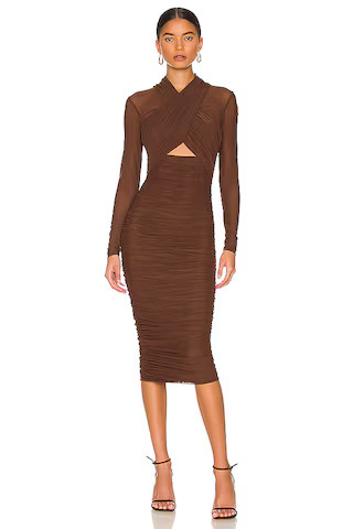 Bardot Aliyah Dress in Chocolate from Revolve.com | Revolve Clothing (Global)