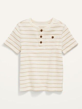 Striped Jacquard-Knit Henley T-Shirt for Toddler Boys | Old Navy (US)